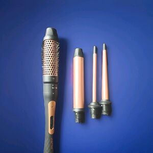 Thermal Brush 1.5" and Interchangeable Hair Curler Set .35"/.7"/1.25"/